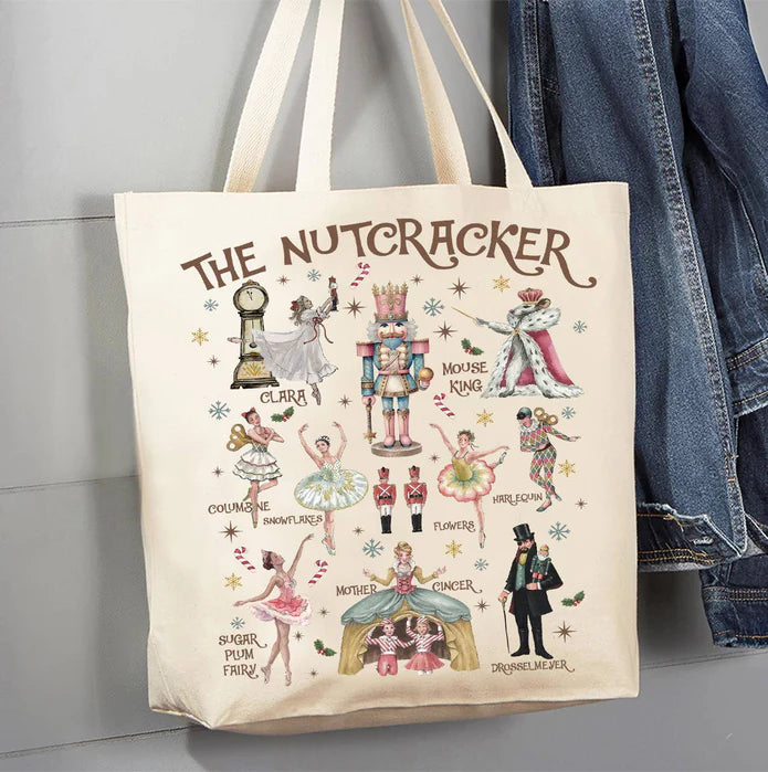 Avery Lane Christmas Nutcracker Ballet Canvas Tote Bag BAG4976 FreeStyle Dancewear Canada