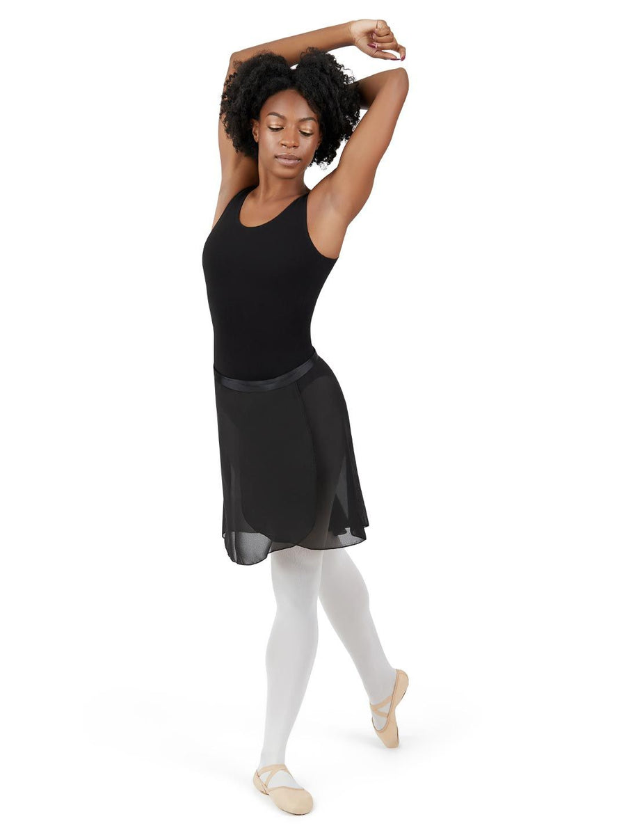 Ladies Long Georgette Wrap Ballet Skirt Freestyle Dancewear 