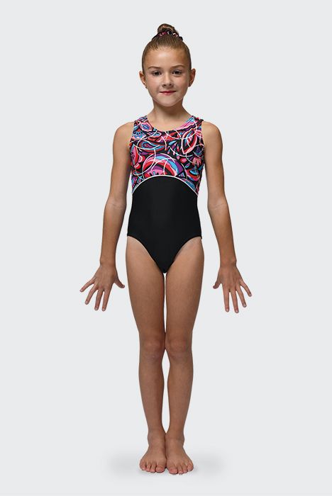 Printed Racerback Gymnastics Leotard