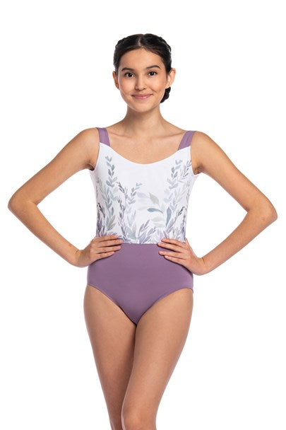 Amelia Leotard with Soft Fern Print- Limited Edition