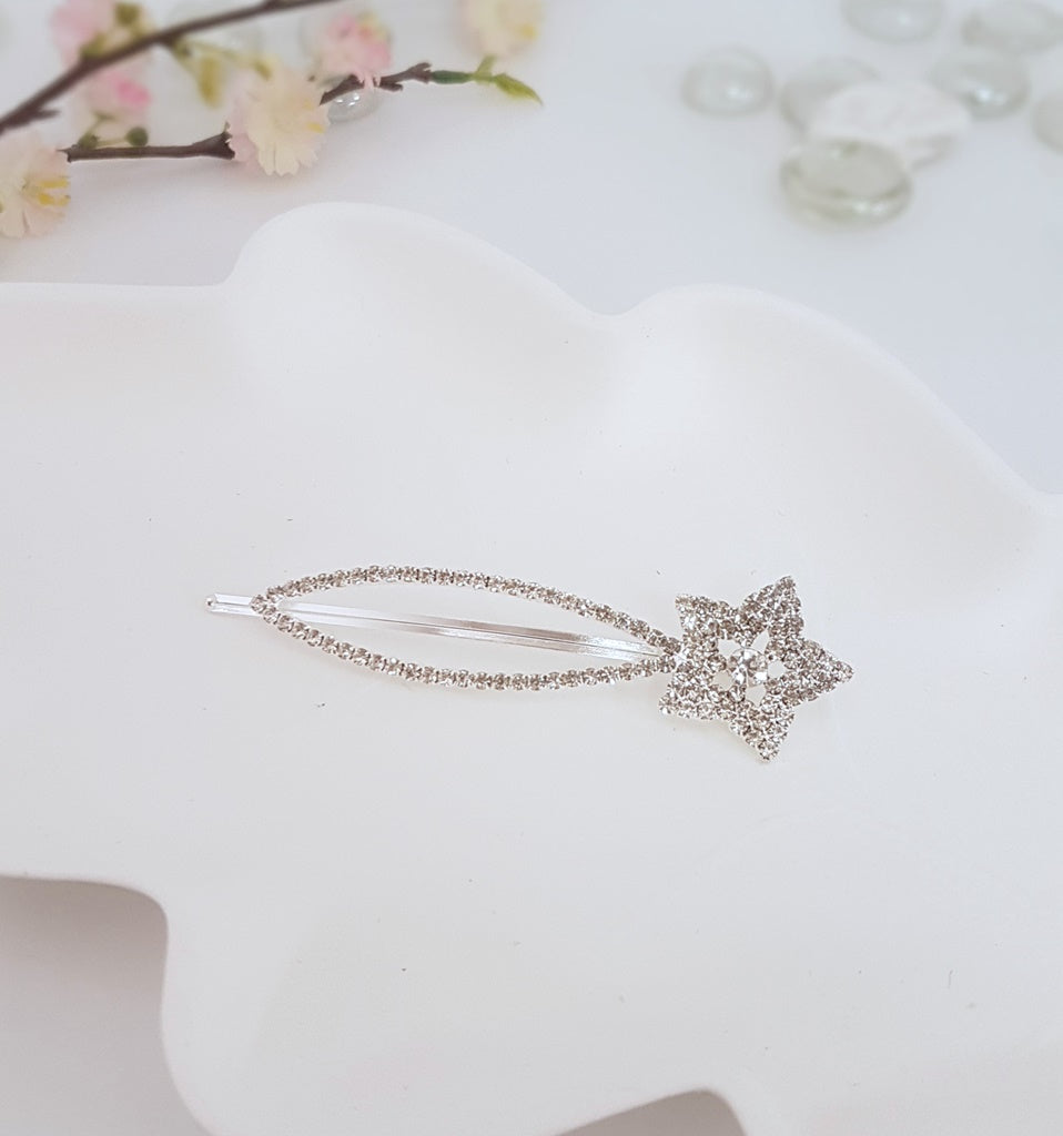 Rhinestone Shooting Star Barrette