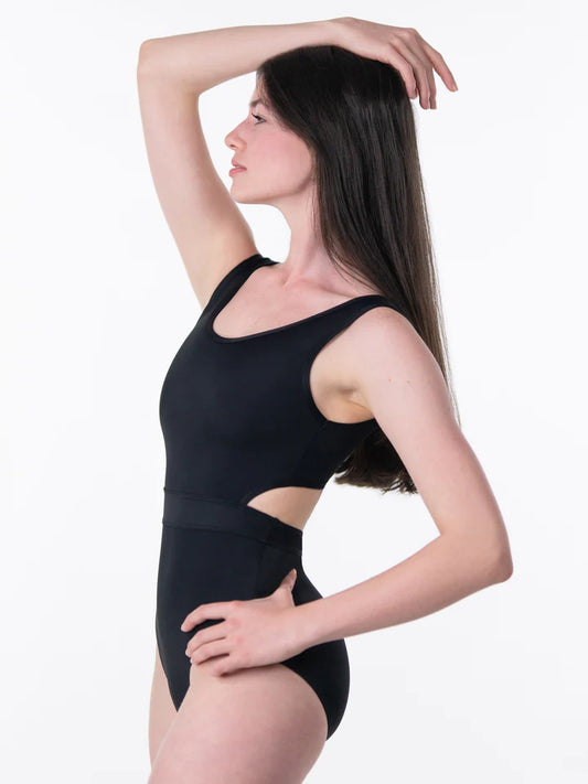 Moonflower Cut Out Tank Adult Leotard